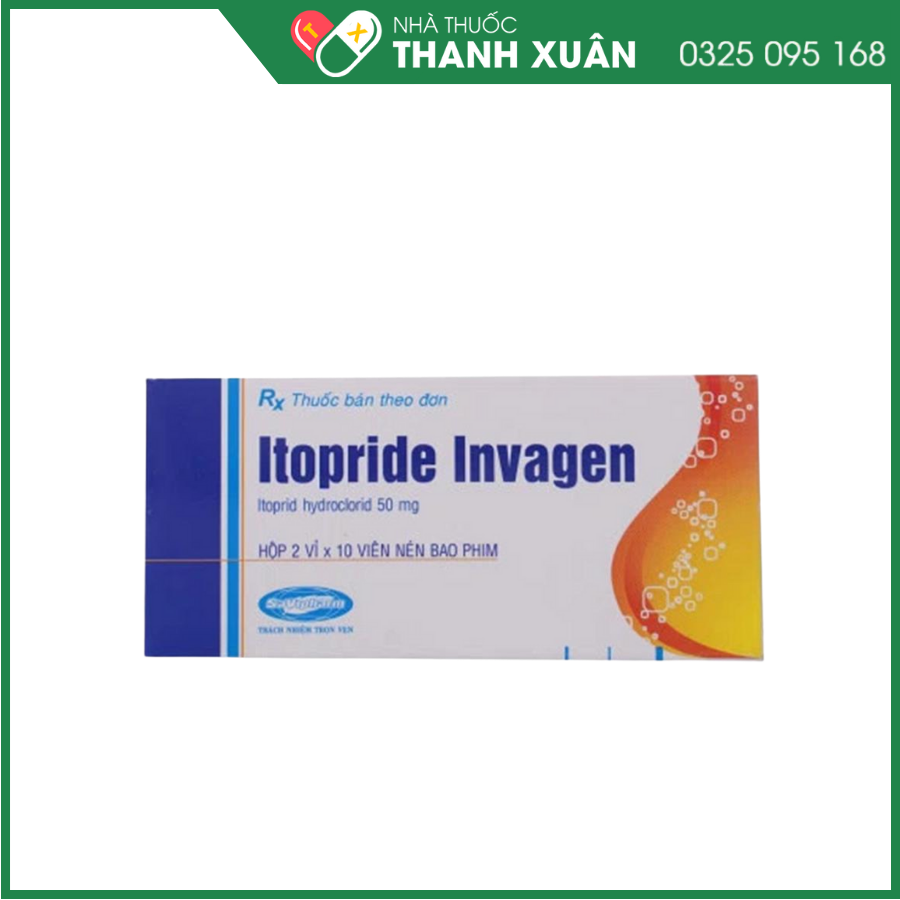 Itopride Invagen điều trị triệu chứng viêm dạ dày mạn tính